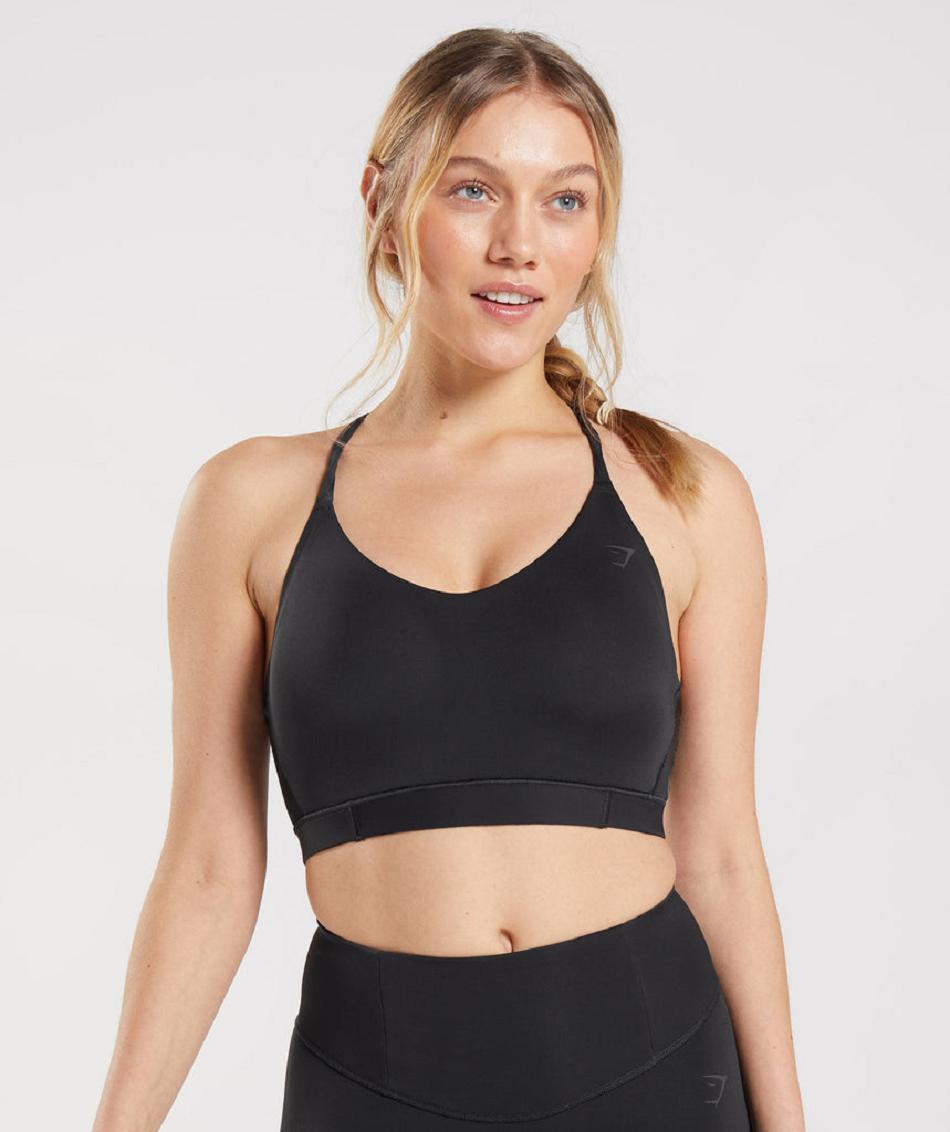 Sujetadores Deportivos Gymshark Studio Mujer Negras | CO 2192HAP